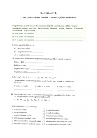 Házi Feladat - gyakorlás